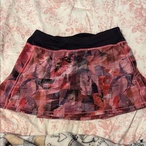 Lululemon Athletica Black and Pink Skater Skirt